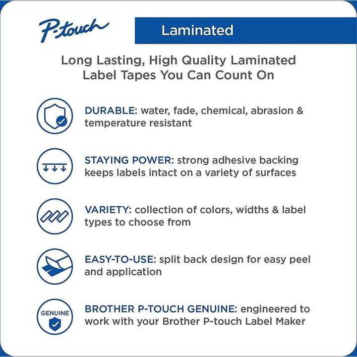 Produktbild Brother TZe-S221 (0.90 cm, Weiss)