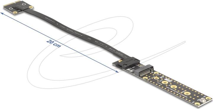 Productafbeelding Delock Adapter Mini PCIe Stecker zu M.2 Key M Buchse mit Kab