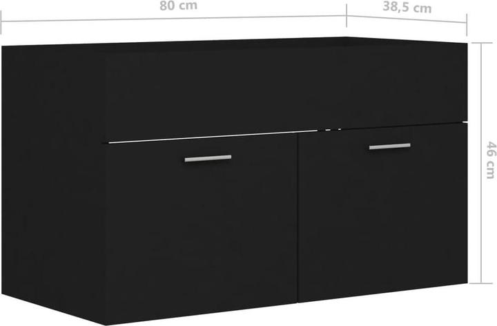 Produktbild vidaXL Badezimmerschrank (80 x 38.50 x 46 cm)