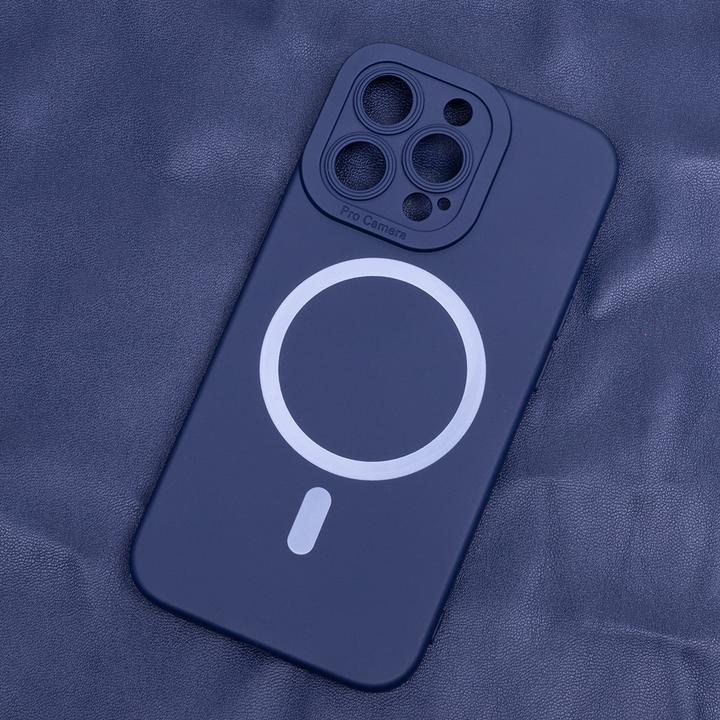 Produktbild OEM Silicon Magsafe Hülle für iPhone 12 6,1" dunkelblau (Apple iPhone 12)
