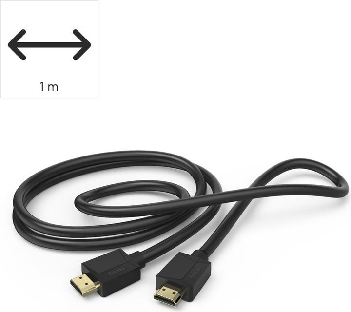 Produktbild Hama HDMI (Typ A) — HDMI (Typ A) (1 m, HDMI, 2.1b)