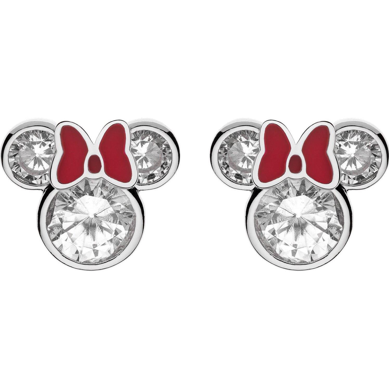 Disney, Ohrringe, Ohrstecker Minnie Mouse, 925 Sterling Silber, (925er Silber)