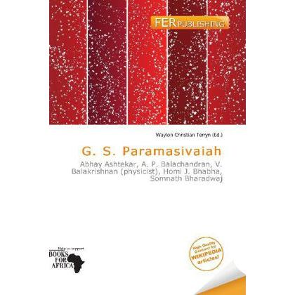 G. S. Paramasivaiah, Fachbücher von Waylon Christian Terryn