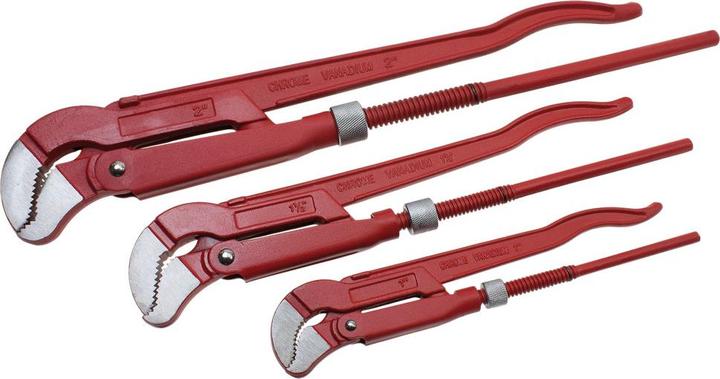 Dönges Eck-Rohrzangen Set Ausführung S-Maul 1 + 1 1/2 + 2 Zoll