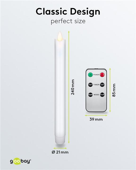 Immagine prodotto Goobay Candele a bastoncino (5 x)