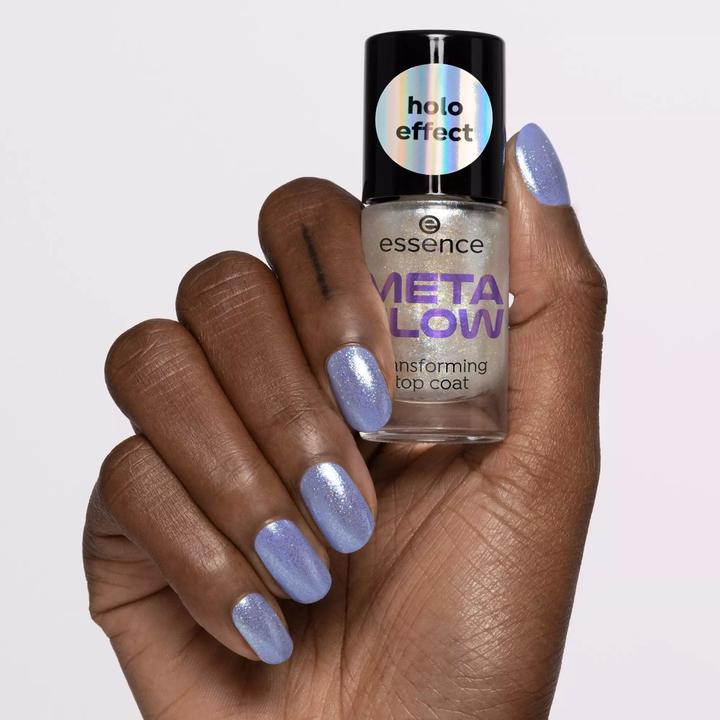 Actual product image essence Topcoat Meta Glow Transforming (Silver, Top coat)