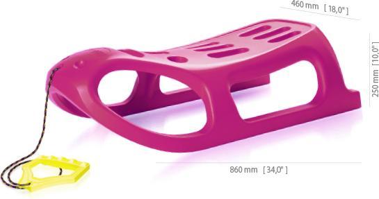 SNÖ-PRO Traineau enfant Rose