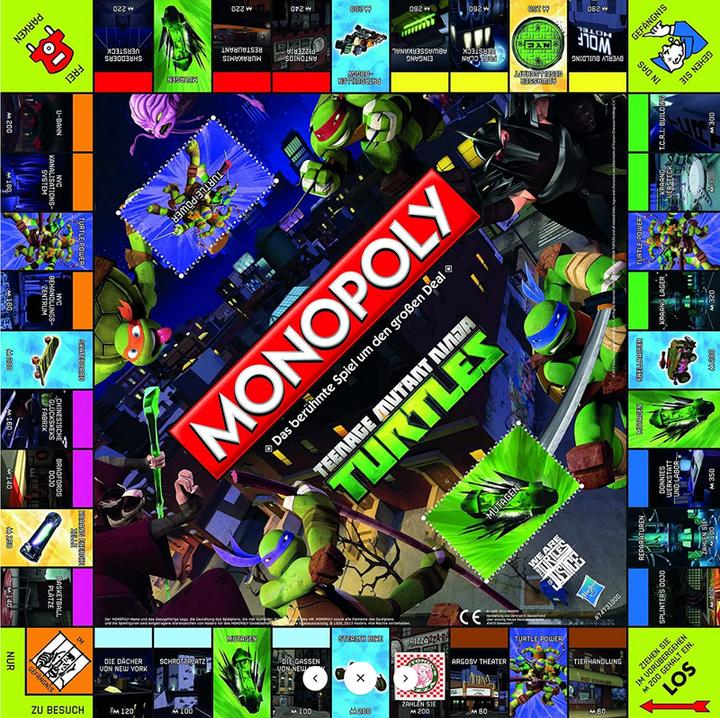 Produktbild Winning Moves Teenage Mutant Ninja Turtles Brettspiel Monopoly (Deutsch)
