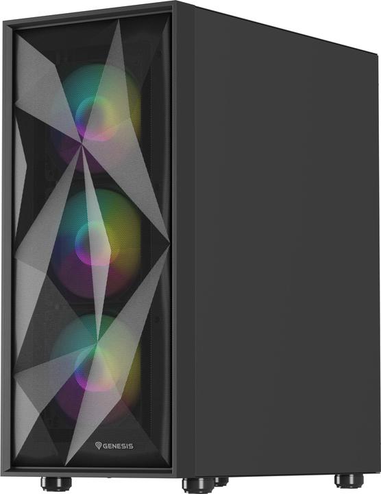 Actual product image Genesis Obudowa Diaxid 605 ARGB czarna (NPC-2172) (ATX, mATX, Mini-ATX)