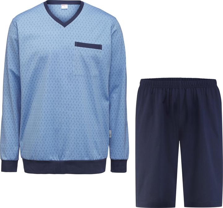 Produktbild ISA Bodywear Pyjama Baumwolle lang/kurz (S)