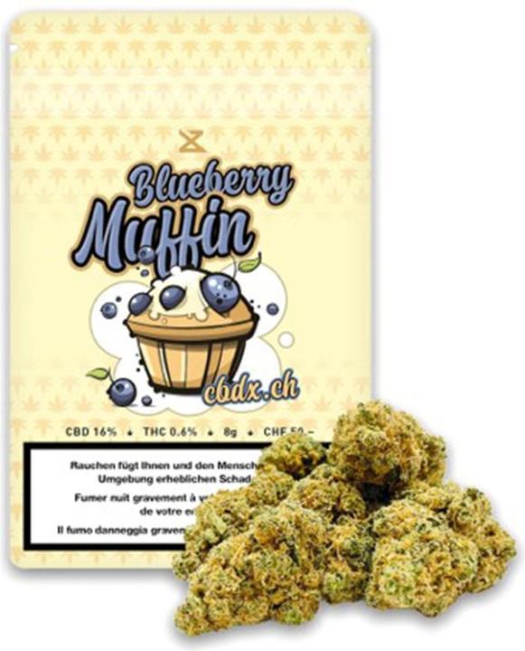 Image du produit weedx Muffin aux myrtilles 8g (8 g, Intérieur)