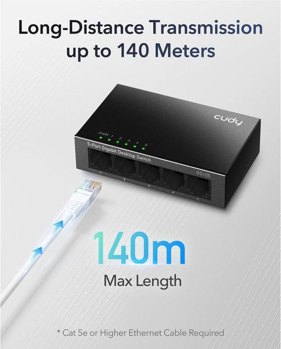 Actual product image Cudy GS105D (5 Ports)