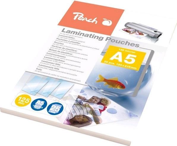 Actual product image Peach Laminating film A5 (A5, 25 pcs., 125 µm)