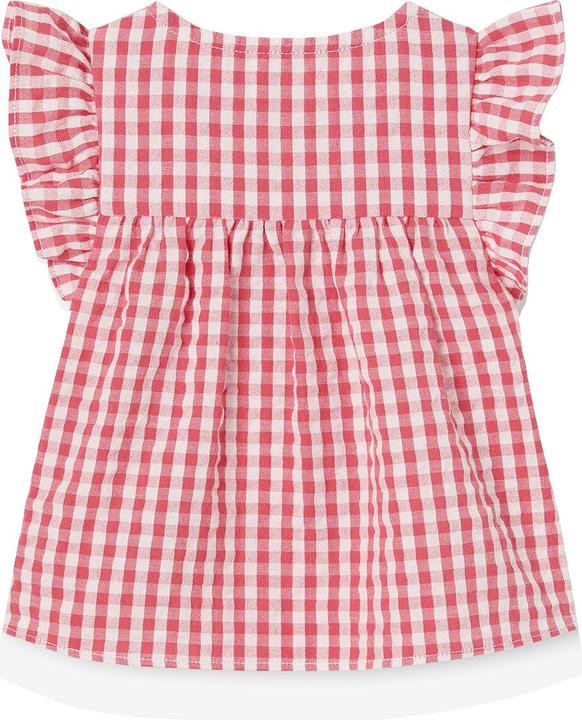Immagine prodotto Vertbaudet Baby Bluse aus kariertem Seersucker mit Volantärmeln (62)