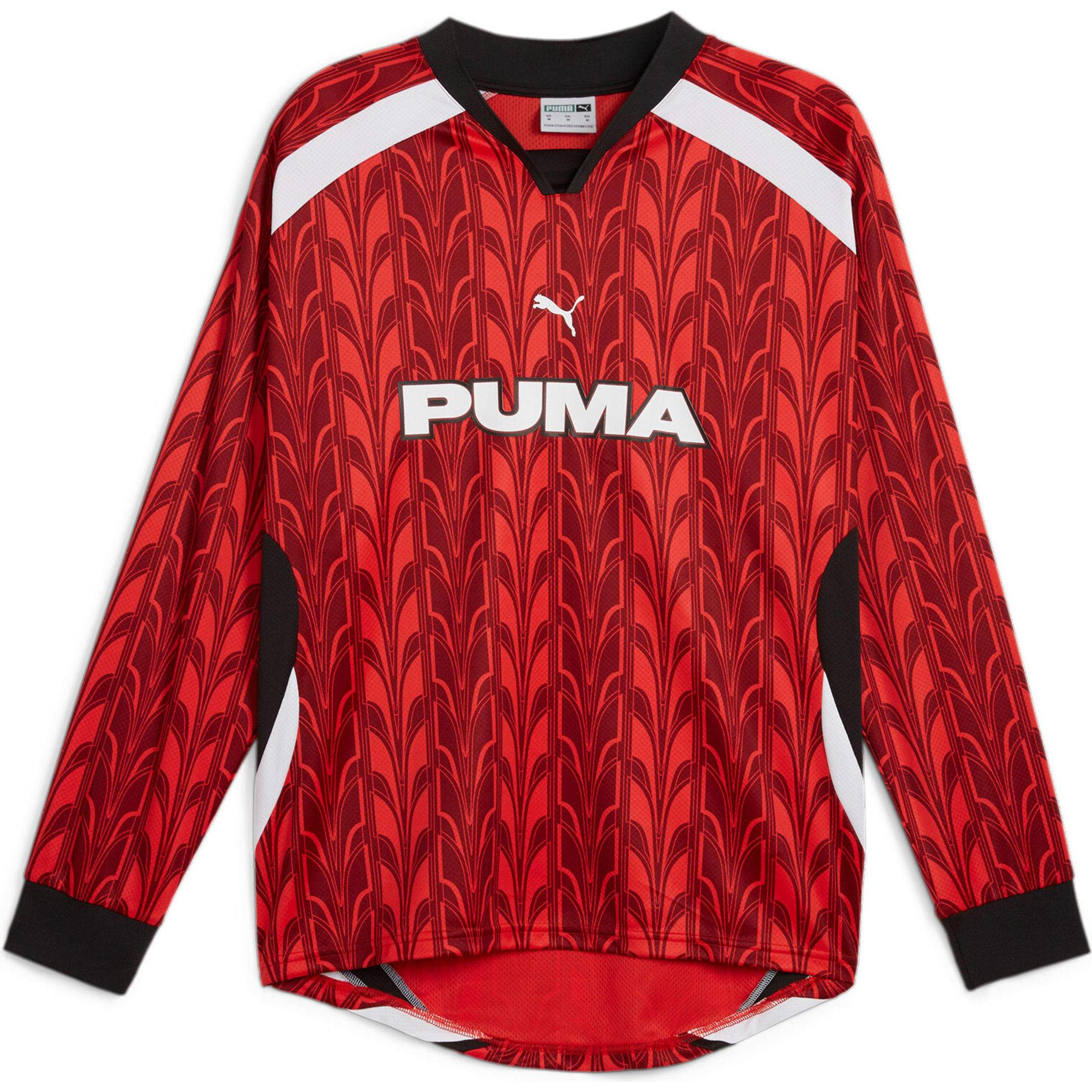 Puma, Herren, Sportshirt, Football Jersey Ls (XL), Rot, XL