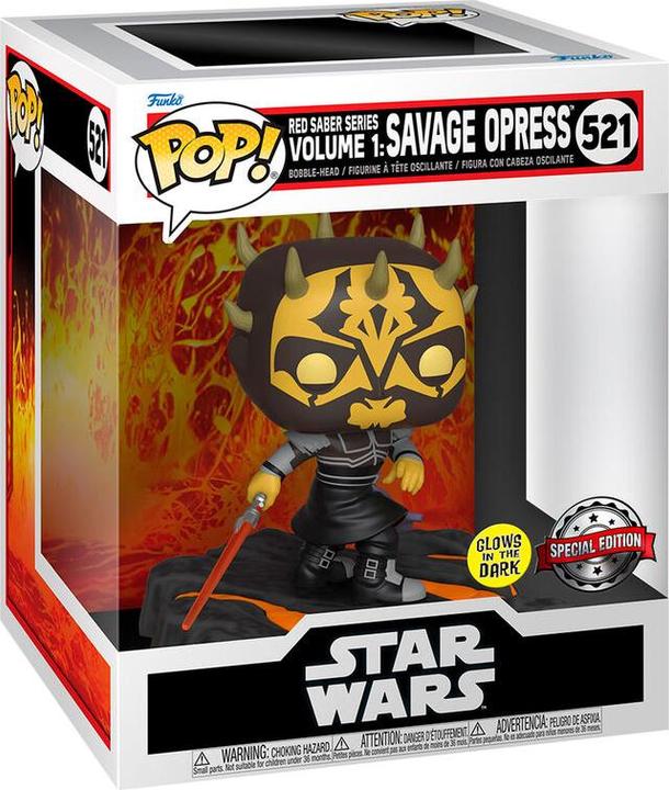 Image du produit Funko POP! Deluxe SW : Sith Darth Savage GITD (521) EXM