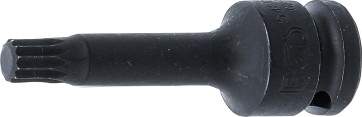 Actual product image BGS Impact Bit Socket length 75 mm 12.5 mm (1/2") Drive Spline (for XZN) M10 (12.5 mm)
