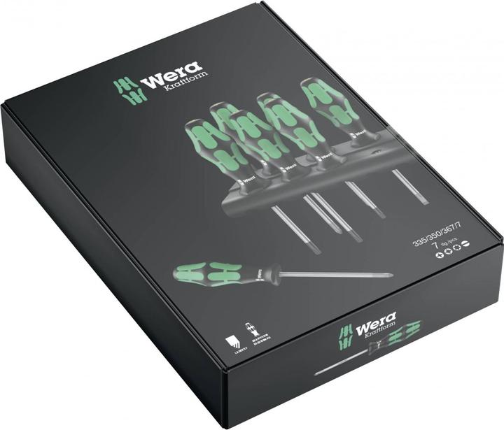 Actual product image Wera 335/350/367/7 Rack (Phillipps cross recess (PH), Torx (TX), Pozidriv cross recess (PZ), Slotted screws)