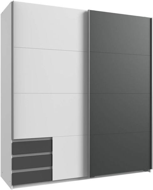 Graphite black, White