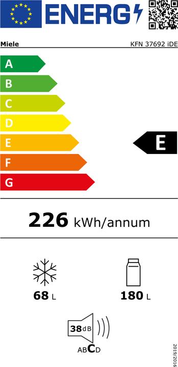 Energie-Label Miele KFN 37692 iDE Re (248 l)