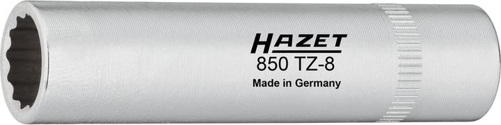 HAZET Timing chain cover socket 850TZ-8 ∙ Square, hollow 6.3 mm (1/4 inch) ∙ Outside 12-point tract… (8 mm)