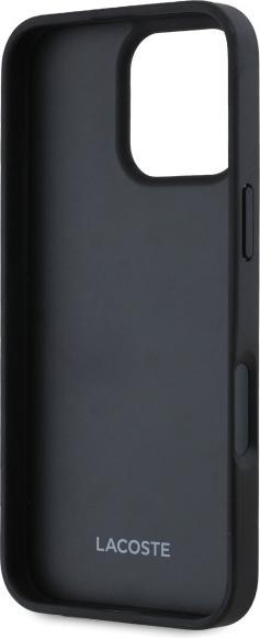 Actual product image Lacoste LCHCP16XGSPBSK iPhone 16 Pro Max 6,9" czarny/black hardcase Grip Stand Mono (Apple iPhone 16 Pro Max)