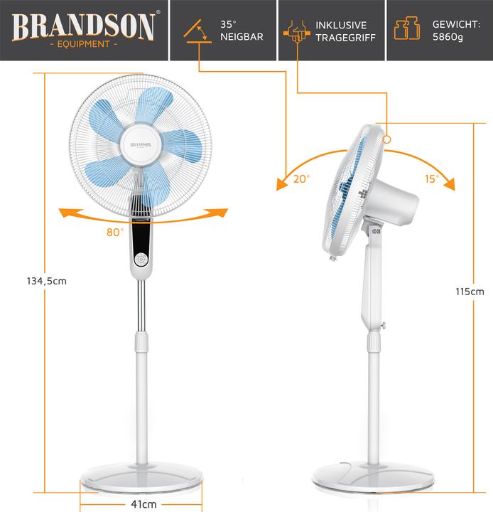Produktbild Brandson Standventilator (60 dB)