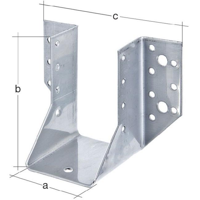 GAH, Baubeschläge + Holzverbinder, Balkenschuh Typ A 40/110 2 mm ETA-08/0171 Stahl sendzimirverzinkt (Balkenschuh, 25 St...