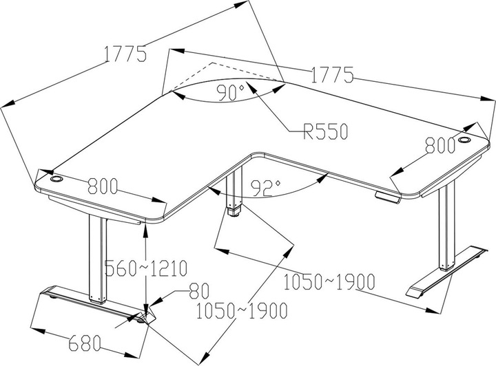 Produktbild MCW D40-84 (121 x 177.5 x 177.5 cm)