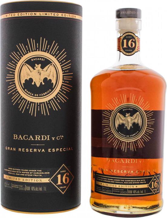 Bacardi Especial 16 Years Limited Edition Rum mit Etui