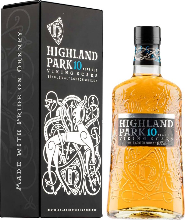 Produktbild Highland Park 10 Years Old Viking Scars Single Malt Scotch Whisky mit Etui (Single Malt, Scotch Whisky)