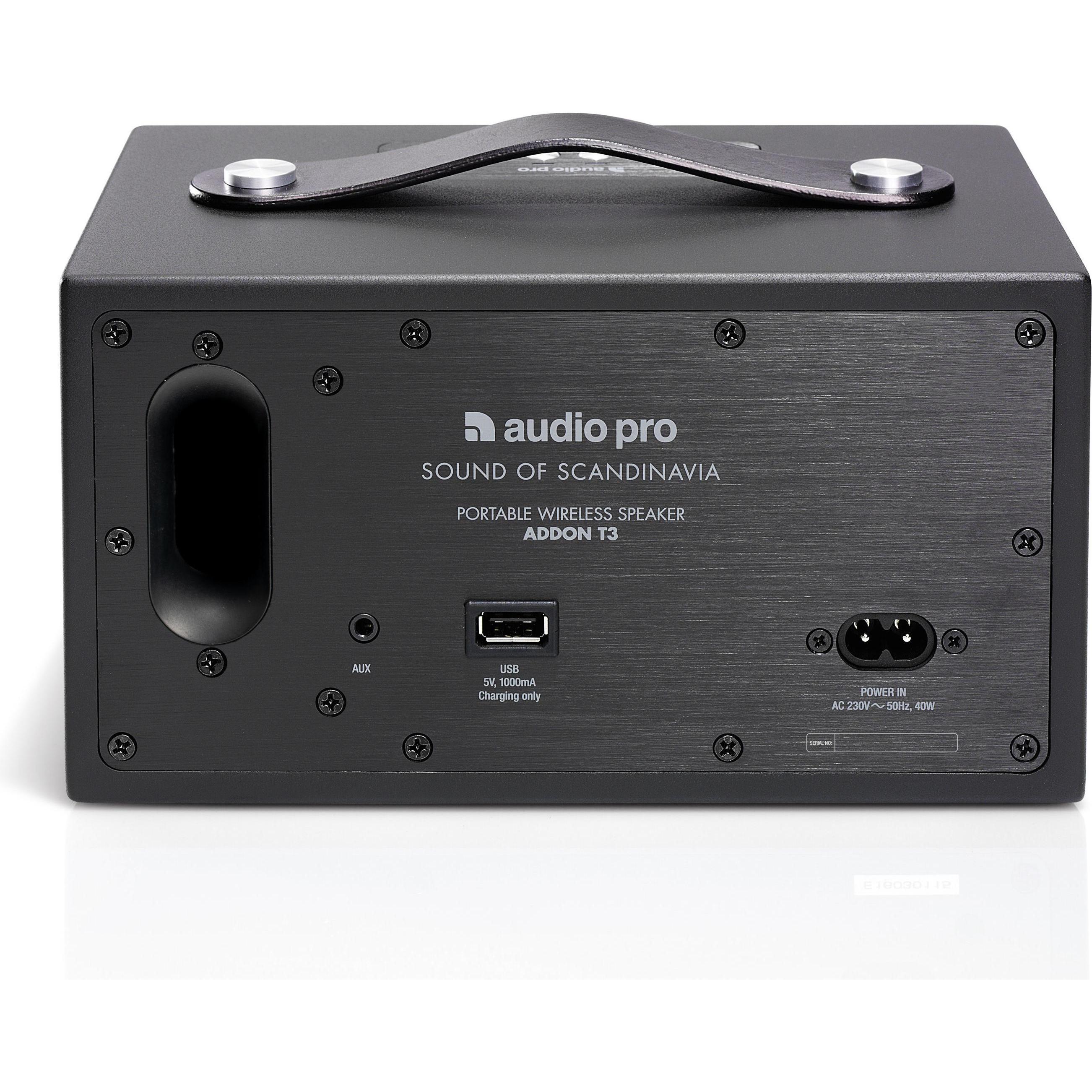Thumbnail - Audio Pro Addon T3+ (30 h, Netzbetrieb), Bluetooth Lautsprecher, Schwarz