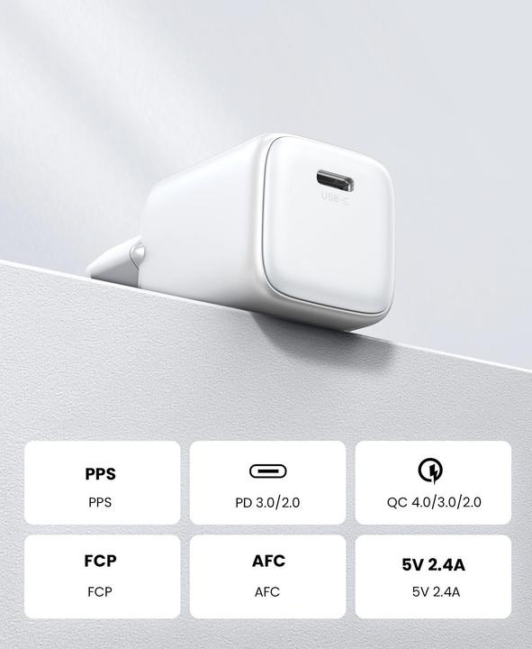 Productafbeelding Ugreen Nexode Mini 30W PD GaN Tech Charger Wit (30 W)