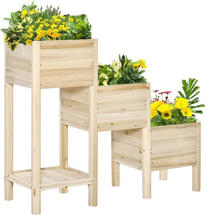 Produktbild Outsunny Hochbeet mit 3 Stufigen Design