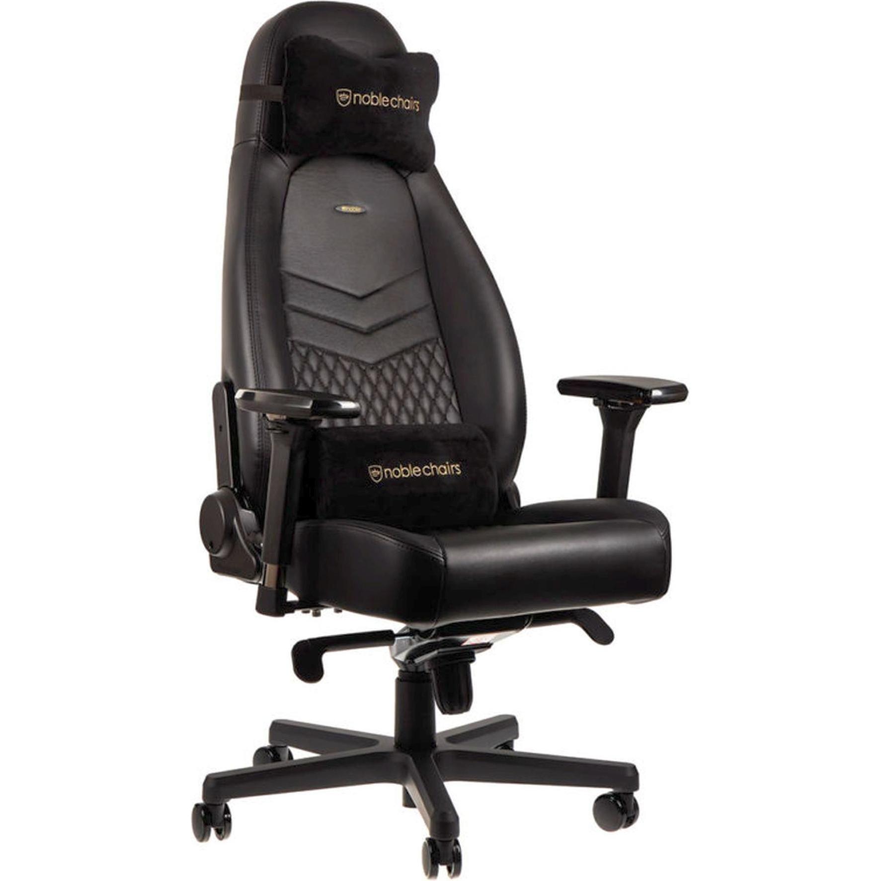 noblechairs ICON echt leer, Gaming stoel, Zwart