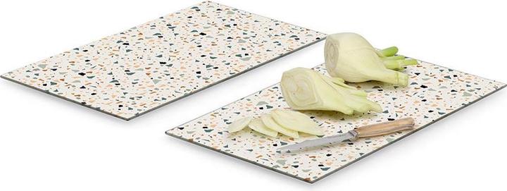 Produktbild Zeller Present Herdabdeck-/Schneideplatten-Set "Terrazzo"