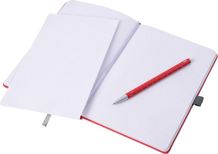 Immagine prodotto Troika SLIMPAD A5 blocco note A5 con biro, rosso (A5, Punteggiato, Copertina rigida)