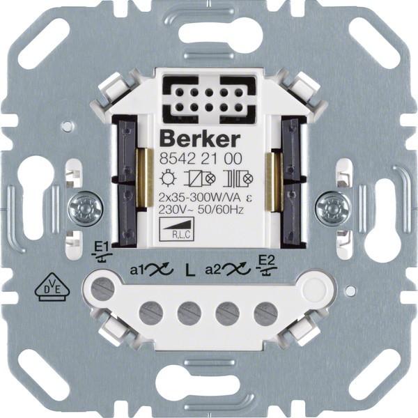 Actual product image Berker Universal touch dimmer 85422100 2-gang (also for LED 12-54 watts per channel)