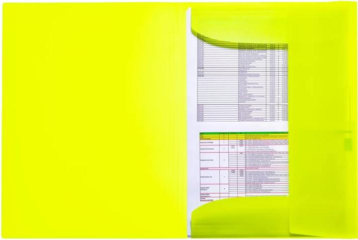 Image du produit HERMA Chemise à rabats A3 jaune fluo Polypropylène 3p. (A3, 3 x)