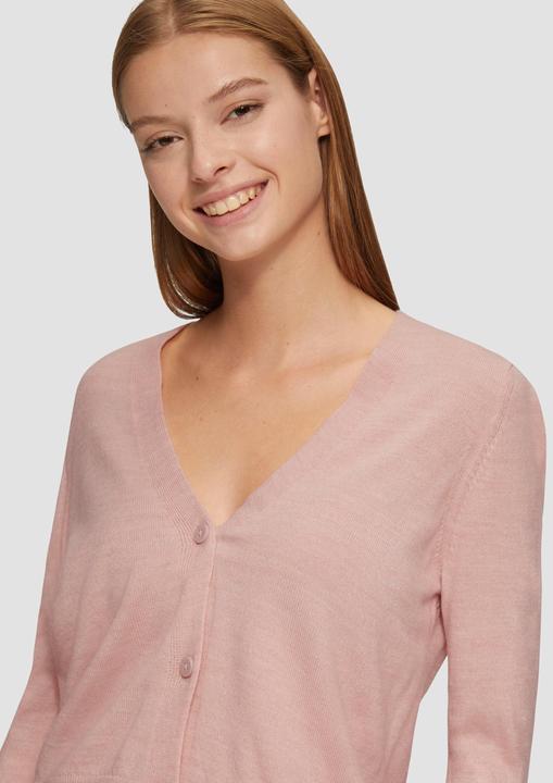 Actual product image S.Oliver Strickjacke Verkürzte Strickjacke in melierter Optik (M)