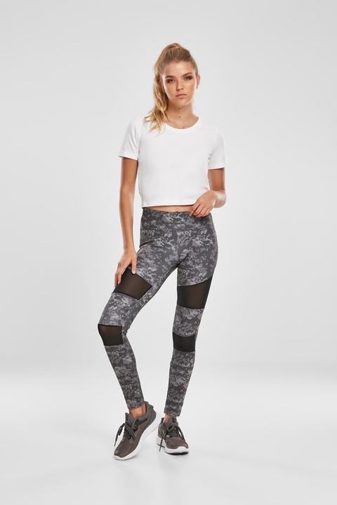 Actual product image Urban Classics Ladies Camo Tech Mesh Leggings (XS)
