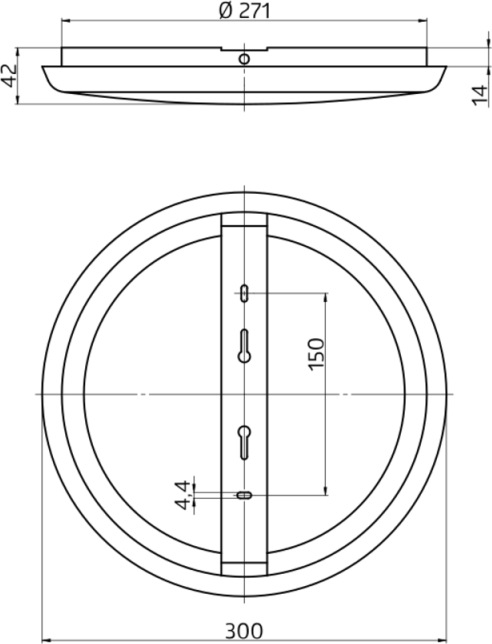 Produktbild B.E.G. Brück BEG LED Rundleuchte Luxomatic (2120 lm)
