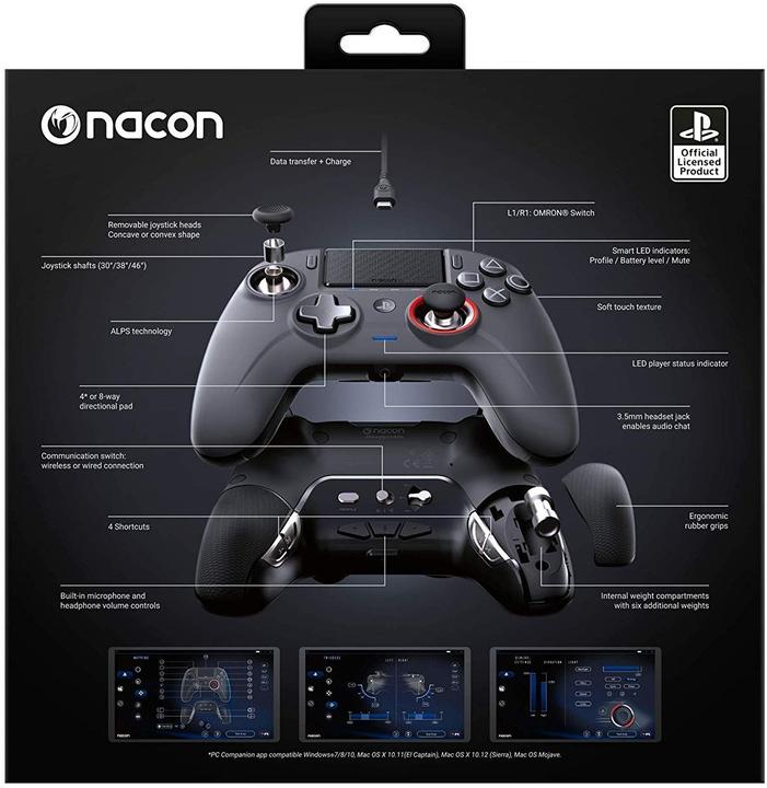 Produktbild Nacon Gaming Revolution Unlimited Pro Controller - Black (PS4)