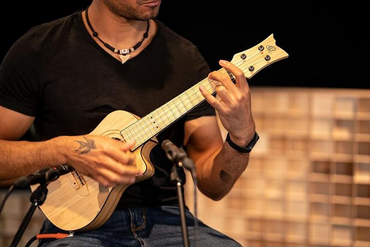 Image du produit Ortega Ukulele Acustico-Elettrico Concert Serie Bambù Tutto Legno Massello (Acoustique)