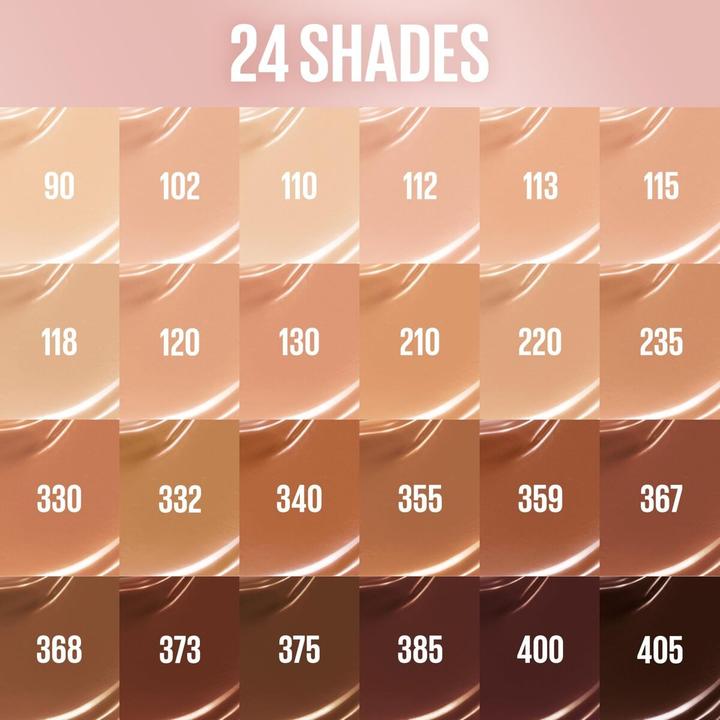 Actual product image Maybelline New York Lifter Plump & Glow Foundation All Day Wear (110)