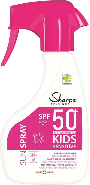 Actual product image Sherpa Tensing Sensitive (Sun spray, SPF 50+, 250 ml)