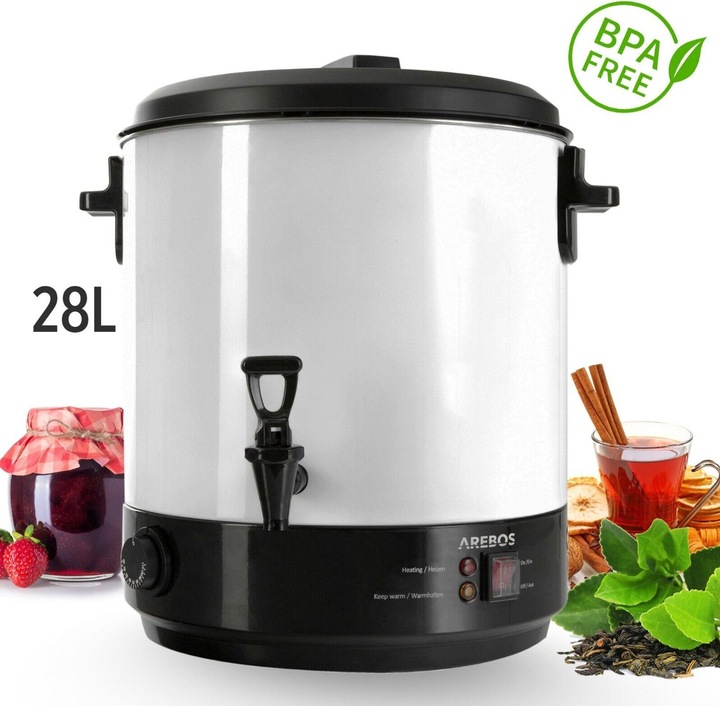 Arebos Machine à mettre en conserve (28 l)