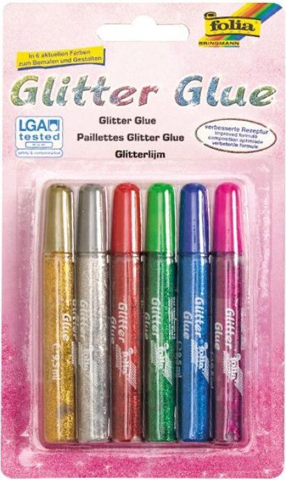 Actual product image Folia Glitter Glue 6er (93 g, 9.50 ml)