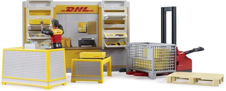 Produktbild Bruder DHL Shop mit Handhubstapler