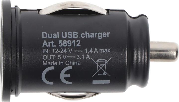 Produktbild Goobay Dual USB-Autoladegerät 3,1A